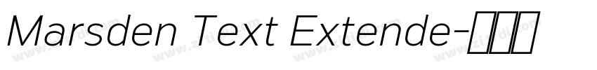 Marsden Text Extende字体转换